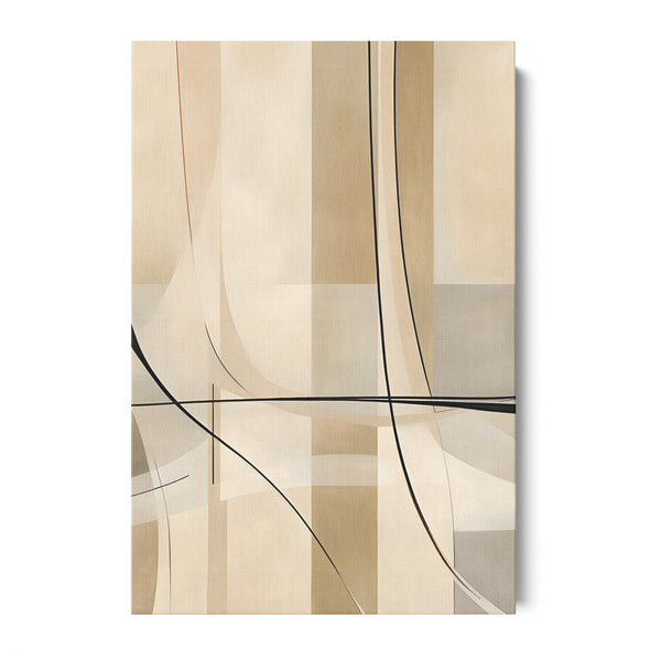 BEIGE SIMPLICITY - LEINWAND