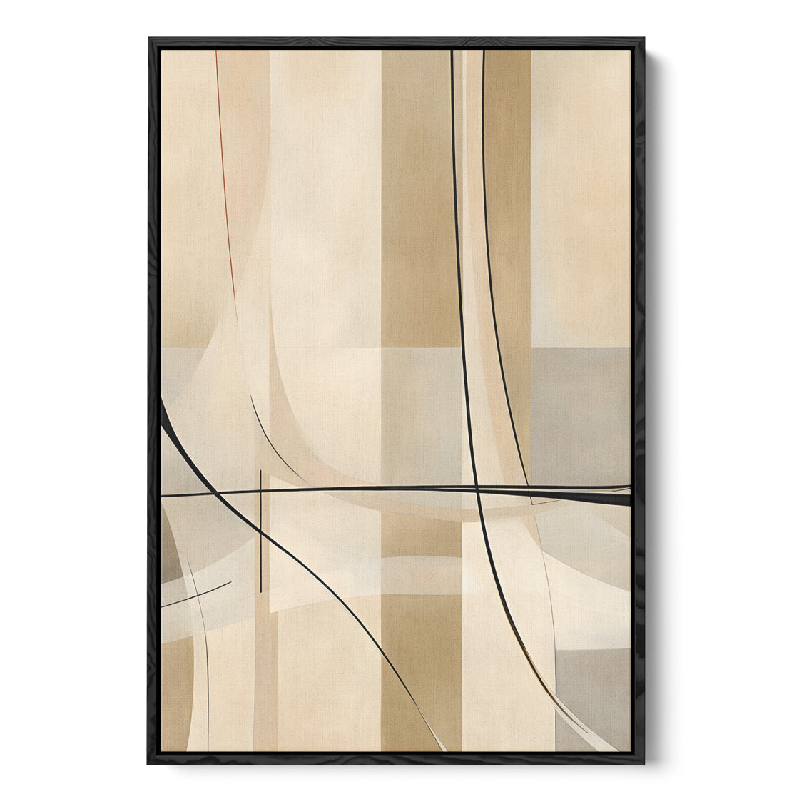 BEIGE SIMPLICITY - LEINWAND