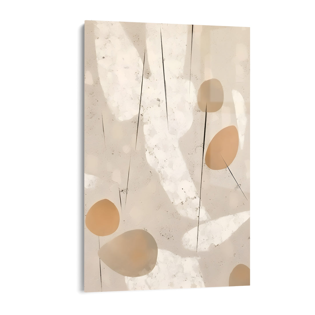 SOFT BEIGE LEAF - ACRYLGLAS