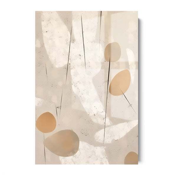 SOFT BEIGE LEAF - ACRYLGLAS