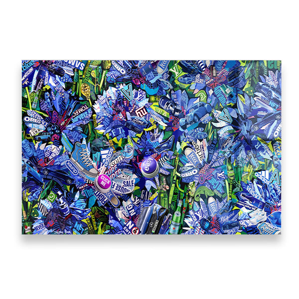 CORNFLOWERS GALORE - ACRYLGLAS