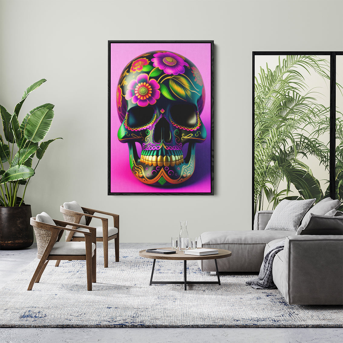 FLORAL SKULL