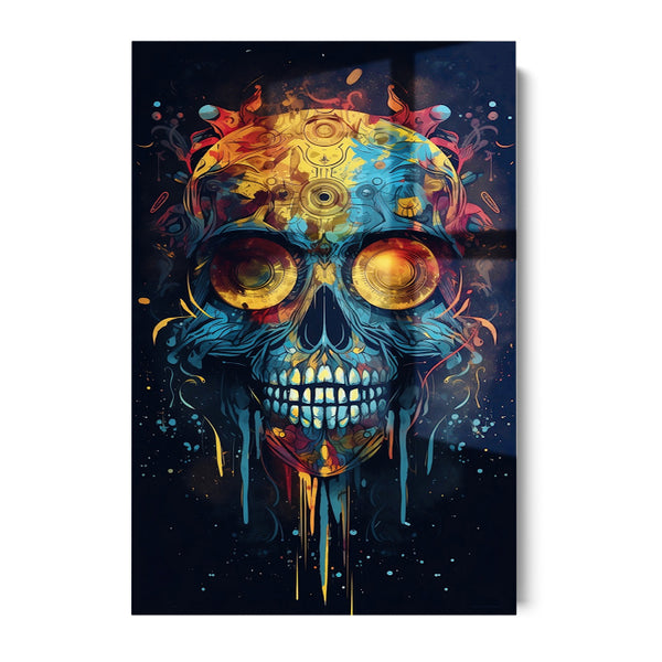 AQUATIC SKULL SPLASH - ACRYLGLAS