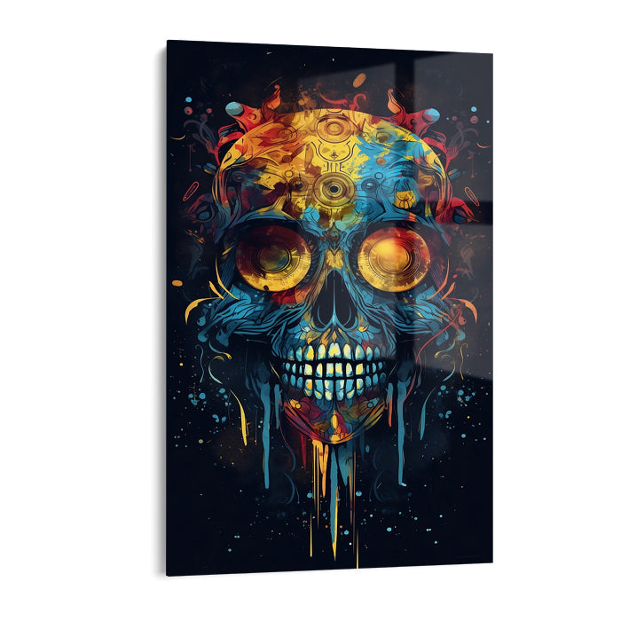 AQUATIC SKULL SPLASH - ACRYLGLAS