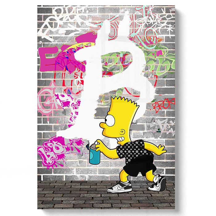 GRAFFITI BTC BART - ACRYLGLAS