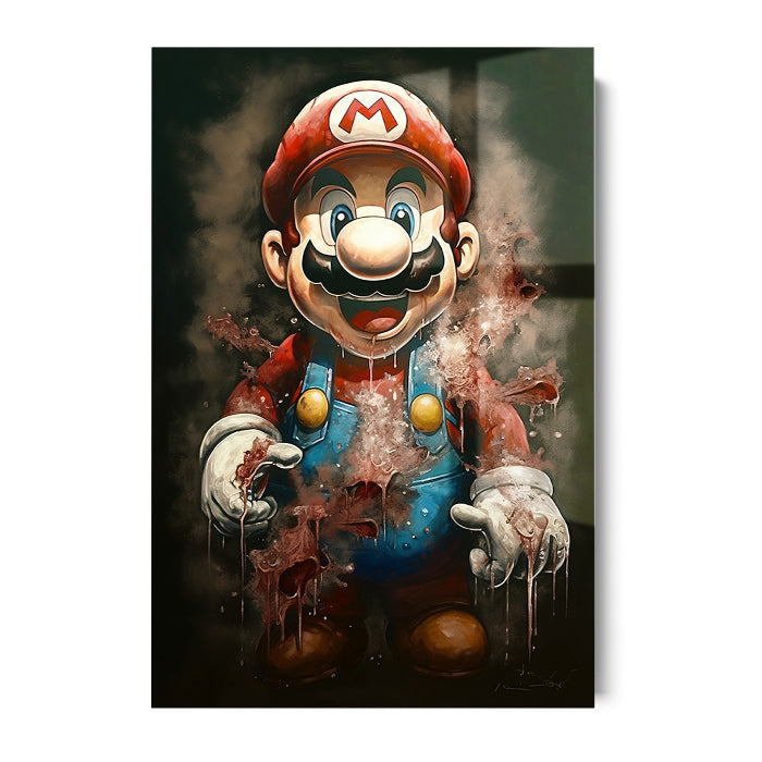 BLOOD MARIO - ACRYLGLAS