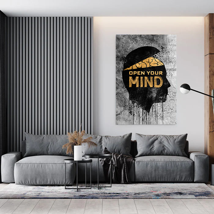 OPEN YOUR MIND - ACRYLGLAS