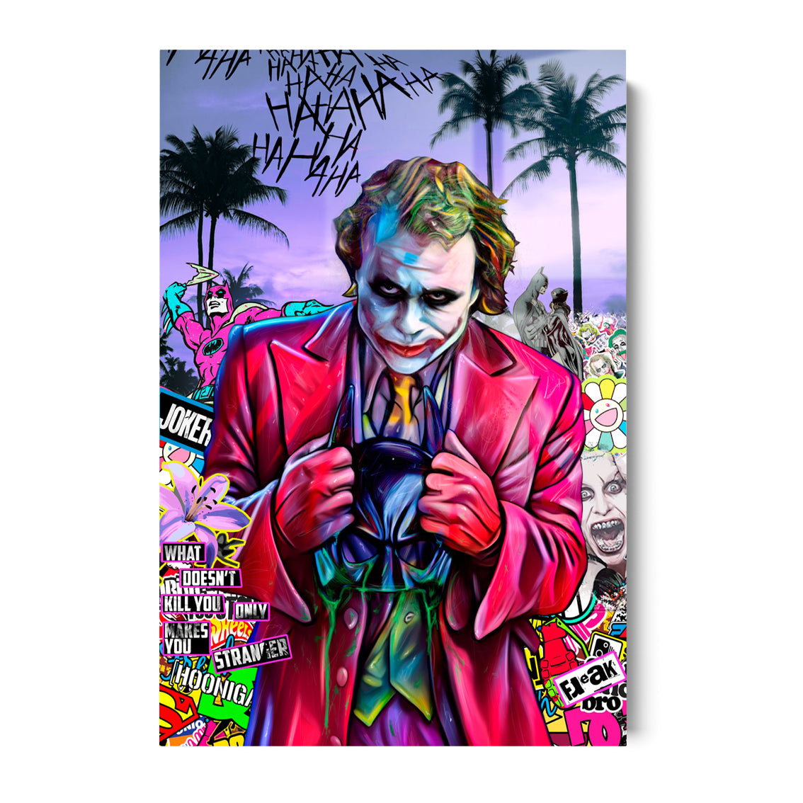 JOKER LILA - ACRYLGLAS